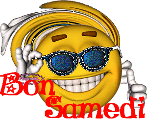 Gif animé Bon samedi emoji